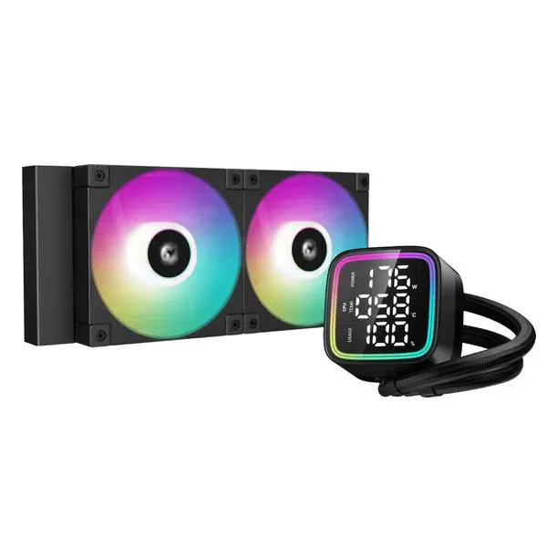 DeepCool DeepCool водно охлаждане Water Cooling LD240 LCD Screen, A-RGB - R-LD240-BKDMMN-G-1