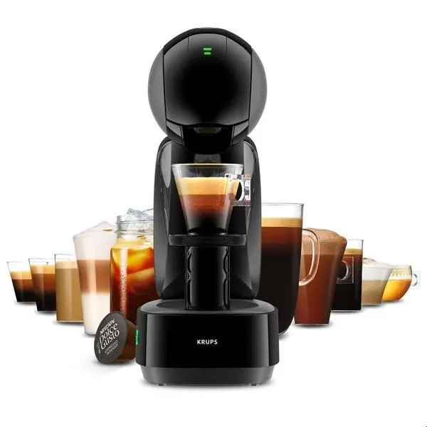 Кафемашина на капсули Krups Nescafe Dolce Gusto Infinissima Touch, 1600W, 15 bar, 1.2 l. обем на резервоара за вода, черна, KP270810