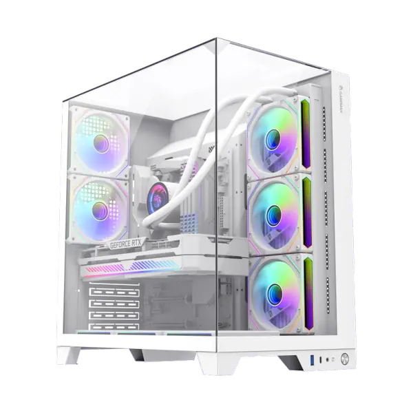 GameMax Computer Case Infinity Plus White, Mid-Tower Plus PC ATX Chassis, Great looking,