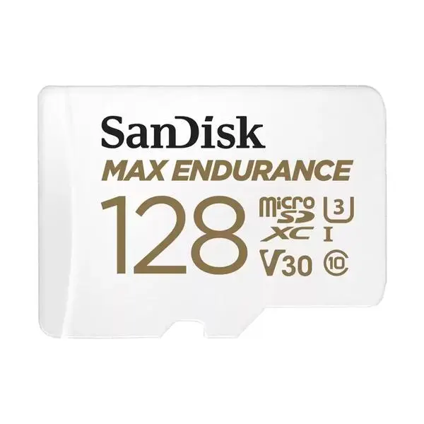 SANDISK MAX Endurance, SD Адаптер, micro SDXC UHD, V30, 128GB, Class 10, SD-SDSQQVR-128G-GN6IA