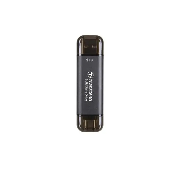 Transcend 1TB, External SSD, ESD310C, USB 10Gbps, Type C/A, Black - TS1TESD310C - (P)