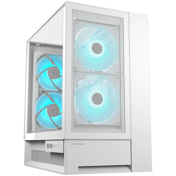 COUGAR OmnyX PC Case, Mid Tower, White - CGR-2WA3W-RGB