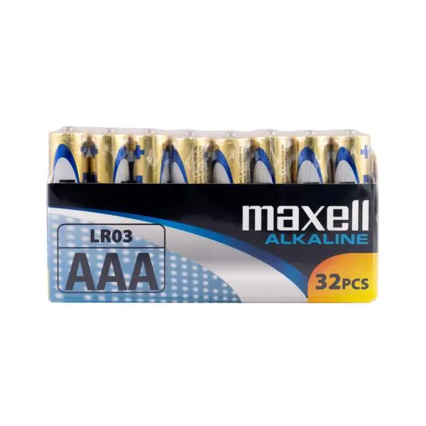 Алкални батерии MAXELL LR03 1,5V AAA 32 бр. pack - ML-BA-LR03-32PK