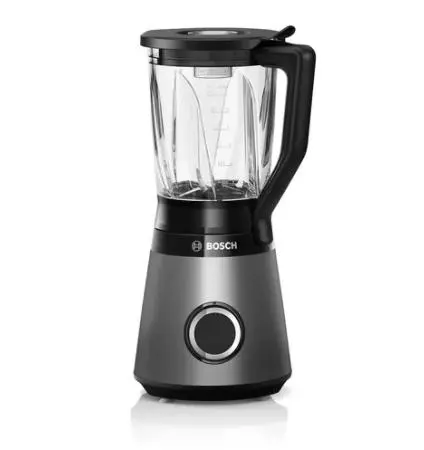 Bosch MMB6172S Series 4, VitaPower Blender, 1200 W, Glass ThermoSafe jug 1.5 l, Two speed settings and pulse function, ProEdge stainless steel blades made in Solingen, Silver - MMB6172S