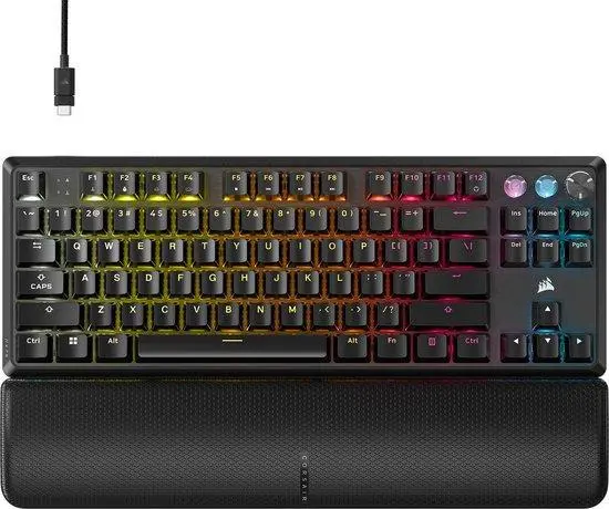 Геймърскa механична клавиатура Corsair K70 PRO TKL RGB, MGX Hyperdrive магнитни суитчове - CORSAIR-KEY-K70-PRO-TKL