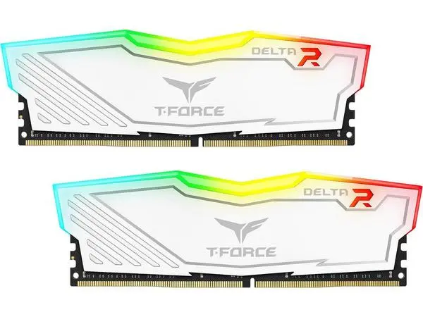 Team Group T-Force Delta RGB White DDR4 16GB (2x8GB) 3200MHz 1.35V -  TF4D416G3200HC16CDC01