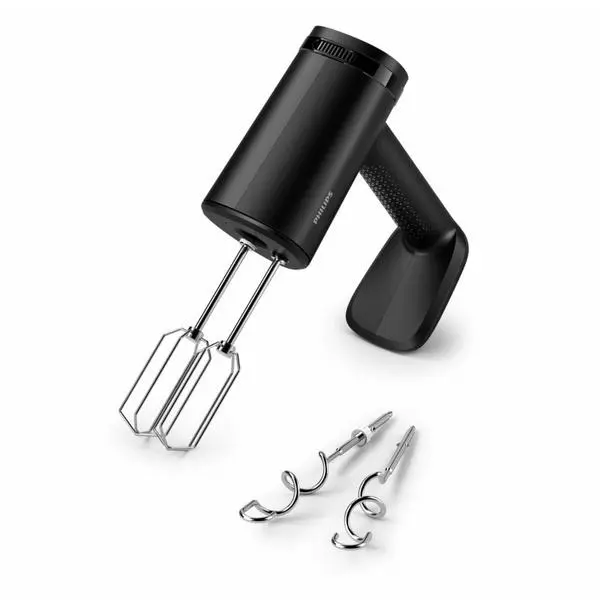 Миксер Philips HR3781/10, 500W, 5 степени на работа, с турбо функция, бъркалки за тесто, черен