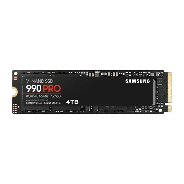 Памет SSD 4TB Samsung 990 PRO, NVMe, M.2 (2280), скорост на четене до 7450MB/s, скорост на запис до 6900MB/s