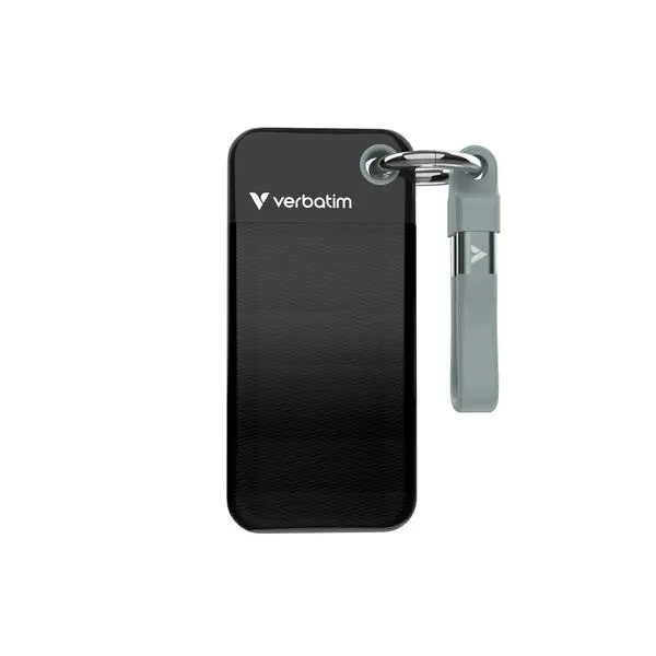 Verbatim Pocket SSD USB 3.2 Gen 2 1TB Black/Grey - 32190 - (P)