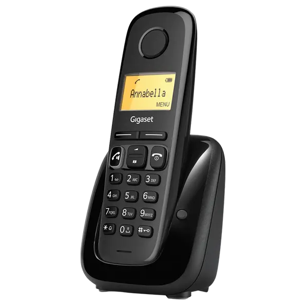 Безжичен DECT телефон Gigaset A280 - черен - 1015163