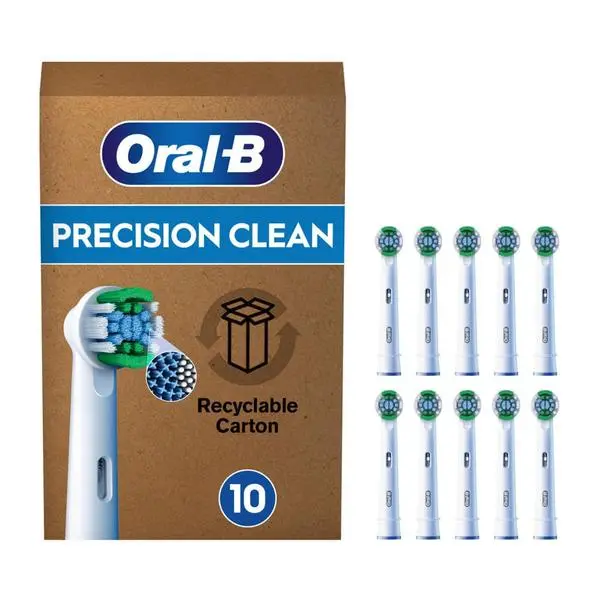 Резервни накрайници за ел. четка Oral-B Precision Clean, универсални, 10бр., бели