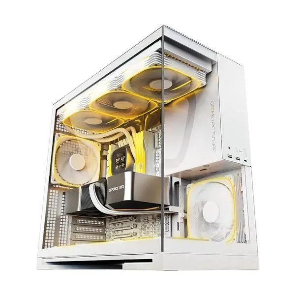 Geometric Future Geometric Future кутия Case EATX Model 5 White 5 x 140 mm aRGB fans included - GEO-M5F-W
