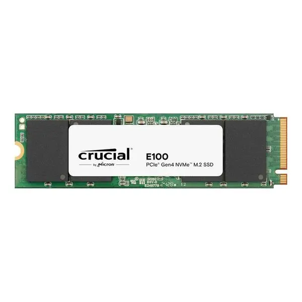 Памет SSD 2TB, Crucial E100, NVMe, M.2 (2280), скорост на четене до 5000MB/s, скорост на запис до 4500MB/s, CT2000E100SSD8