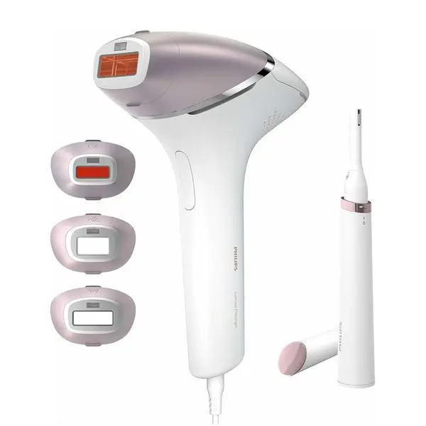 Фотоепилатор Philips BRI949/00, 5 настройки на светлинната енергия, SenseIQ технология, UV филтър, бял