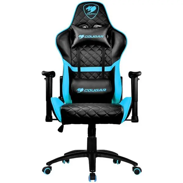 COUGAR Armor One Blue, Gaming Chair, Diamond Check Pattern Design, Breathable PVC Leather - CG3MAOSNXB0001