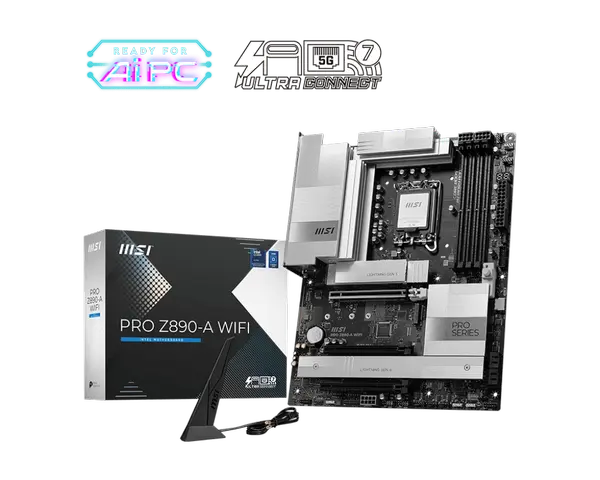 Дънна платка MSI Z890 4xDDR5  4xSATA3 RAID HDMI                4xM2 1xGLAN     3xPCIEx16                   WiFi (70379)