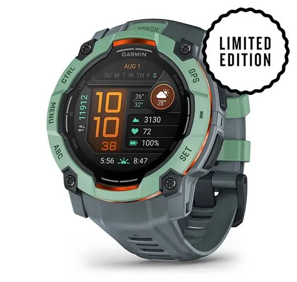 Garmin Instinct 3 - 50 мм, AMOLED - Instinct 3 - 50 мм, AMOLED - Neotropic с Twilight каишка - 010-03020-01