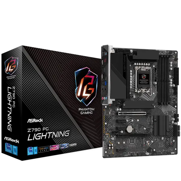 ASROCK MB Desktop Z790 PG Lightning (S1700, 4x DDR5, 1x PCIe 4.0 x16, 1x PCIe 5.0 x16 - Z790 PG LIGHTNING