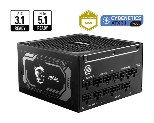 PSU MSI MAG A1250GL PCIE5 - 306-7ZP9A11-CE0 - (70401)