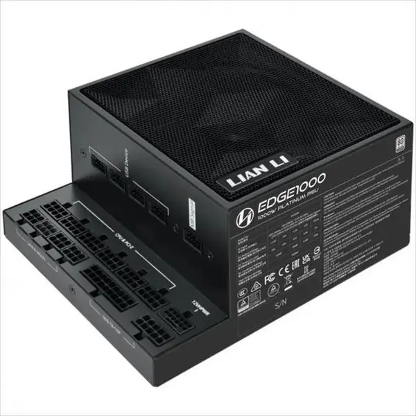 Lian Li захранване PSU ATX 3.1 1000W EDGE Platinum EG1000 - USB Hub included (EG1000.BLACK)