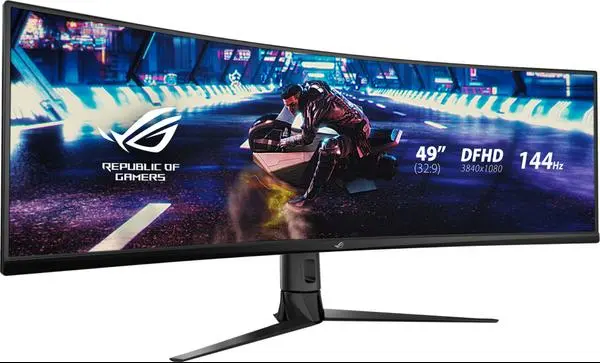 ASUS ROG Strix XG49VQ, Gaming Монитор, 49", Curved, UWFHD, AMD Free-Sync 2, 144Hz - XG49VQ-90LM04H0-B01170