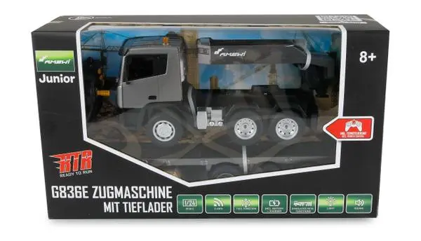 Amewi RC строителен обект G836E трактор с нископодов товарач 1:24 RTR -  (A)   - 22674 (8 дни доставкa)