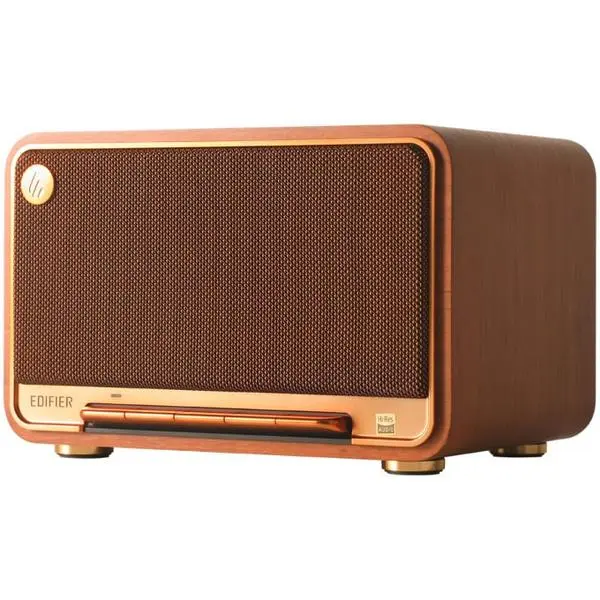 Тонколона Edifier D32, 2.1, 60W RMS (2x15W + 30W), Bluetooth, Wi-Fi, AUX, USB-C, кафява