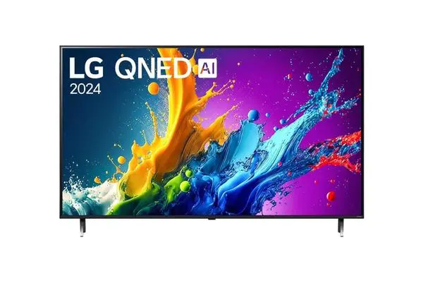 LG  55" 4K QNED HDR Smart TV, 3840x2160, DVB-T2/C/S2, Alpha 5 AI 4K Gen7, HDR 10 PRO, webOS 24 ThinQ - 55QNED80T3A