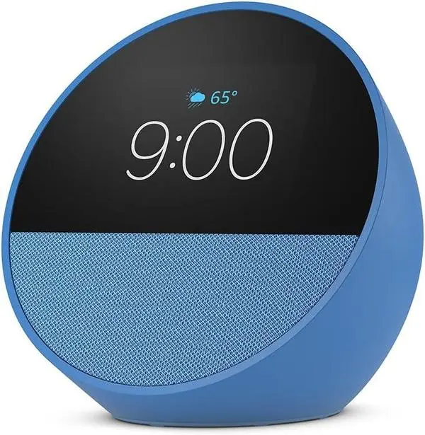 Смарт часовник Amazon Echo Spot 2024 , гласов асистент, Blue - AMAZON-ECHO-SPOT-BLUE