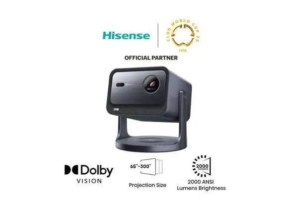 Hisense C2 Smart mini Laser Projector, 4K Ultra HD 3840x2160, 1700:1, 2000 lum, 60 Hz, Digital Zoom,Dolby Vision - 20015329