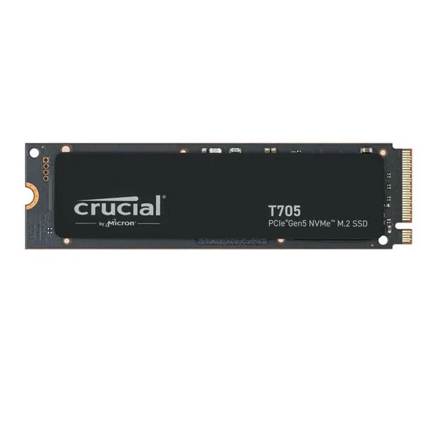 Памет SSD 1TB Crucial T705, NVMe, M.2 (2280), скорост на четене до 13600MB/s, скорост на запис до 10200MB/s