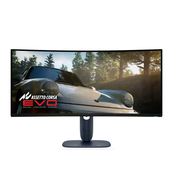 Монитор Dell Alienware AW3425DW, 34.2"(86.86cm) CURVED QD-OLED панел, WQHD, 0.03ms, 240Hz, 1000cd/m2, DisplayPort, HDMI, USB-C, USB-A