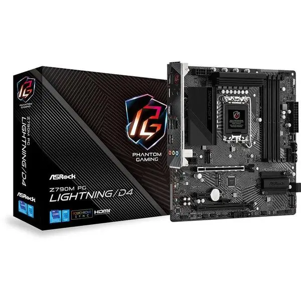 ASRock Z790M PG Lightning/D4: 1700 mATX HDMI DDR4 дънна платка