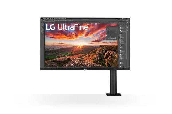 LG  31.5" UltraFine Ergo 4K, IPS AG, DCI-P3 95%, 5ms, 350 cd/m2, 1000:1, 3840x2160, HDR 10, USB Type-C - 32UN880-B