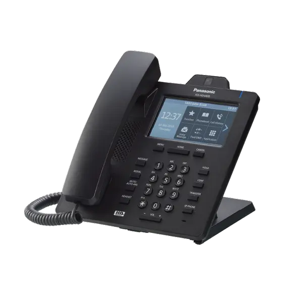 VoIP телефон Panasonic KX-HDV430 - черен