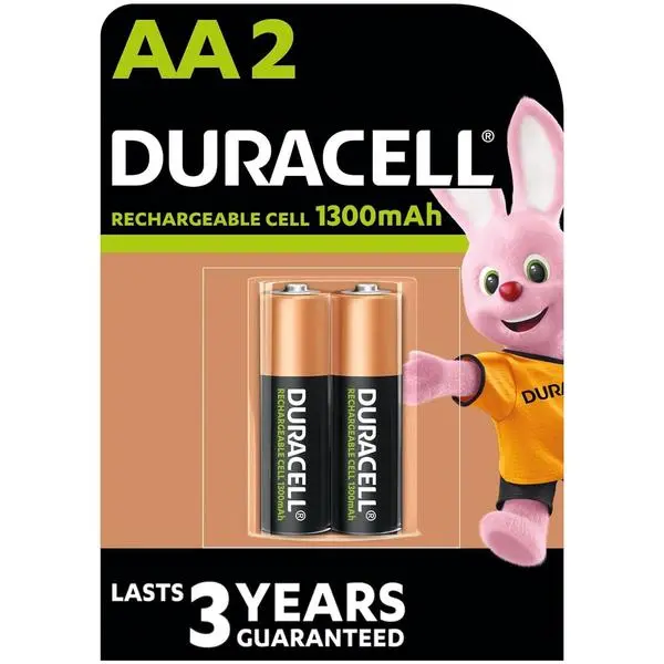Акумулаторна батерия DURACELL R6 AA, 1300mAh NiMH, 1.2V, 4 бр. в опаковка - DUR-BR-AA-1300MAH-4PK