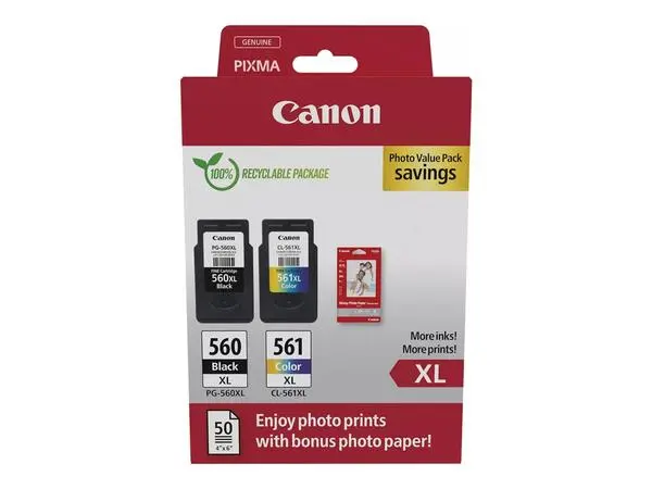 CANON CRG PG-560XL/CL-561XL Ink Cartridge PHOTO VALUE - 3712C008