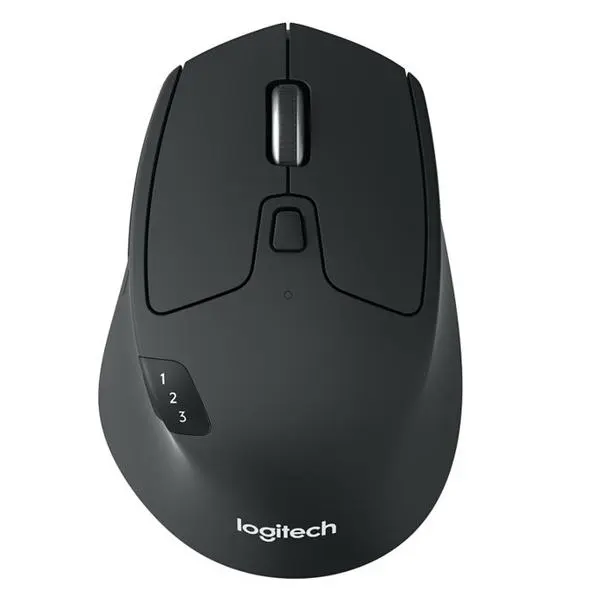 Мишка Logitech M720 Triathlon, оптична (1000 dpi), безжична, USB, черна, 910-004791