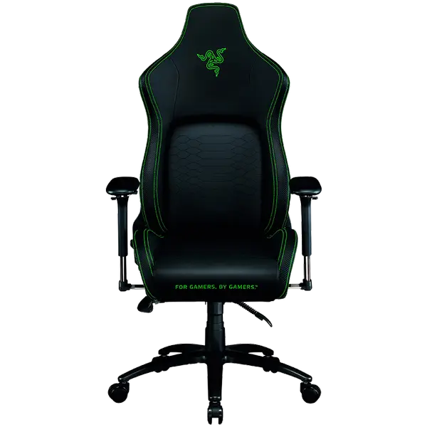 Razer Iskur, Gaming Chair, PVC Leather, 5-star metal powder coated base, 4D armrests - RZ38-02770100-R3G1