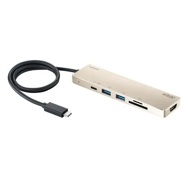 ATEN USB-C Multiport докинг станция с Power Pass-Through - UH3239
