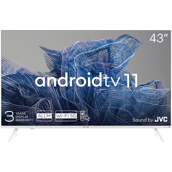 Представяме ви KIVI 43U750NW 43” – 4K UHD Smart телевизор с Android TV 11