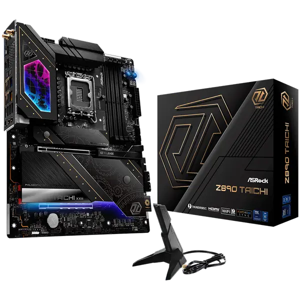 ASROCK MB Desktop Z890 Taichi, S1851, 4x DDR5, 1x PCIe 5.0 x16, 1x PCIe 4.0 x4, 1x Blazing M.2 - Z890 TAICHI