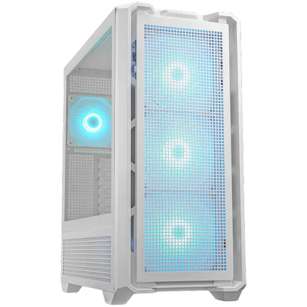 COUGAR MX600 PC Case, Mid Tower, White - CGR-57C9W-RGB