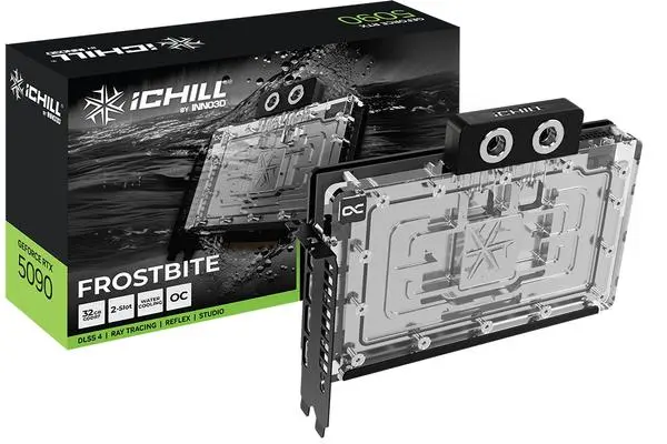 Inno3D GeForce RTX 5090 32GB GDDR7 iChill Frostbite - C50903-32D7X-1759FB