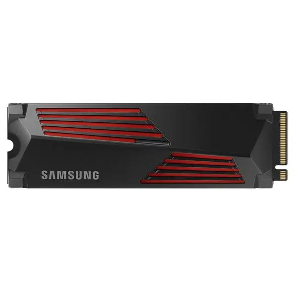 Памет SSD 2TB Samsung 990 Pro (MZ-V9P2T0CW), NVMe, M.2 (2280), скорост на четене до 7450MB/s, скорост на запис до 6900MB/s, с охлаждане