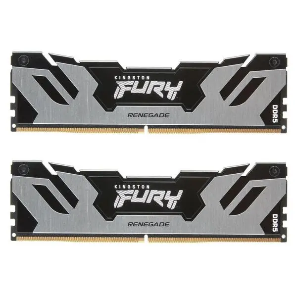 Kingston Fury Renegade Silver 32GB(2x16GB) DDR5 PC5-48000 6000MHz CL32 KF560C32RSK2-32 -  KF560C32RSK2-32