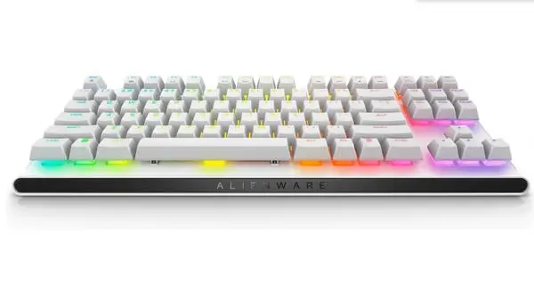 Dell Alienware Tenkeyless Gaming Keyboard - AW420K - US (QWERTY) - Lunar Light - 545-BBFM