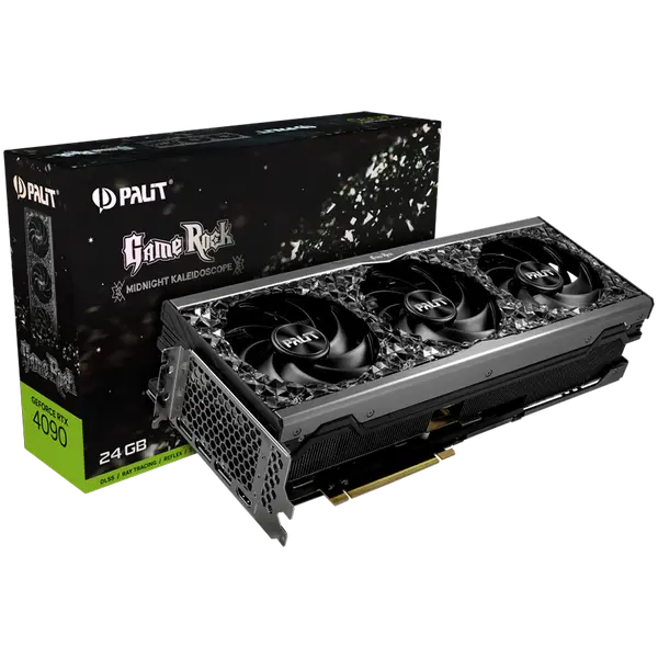 PALIT GeForce RTX 4090 GameRock 24GB GDDR6X 384bit, 1x HDMI 2.1a, 3x DP 1.4a, 3 Fan, 3x 8-pin pwr connector, 1000W, NED4090019SB-1020G - 4710562243383_3Y