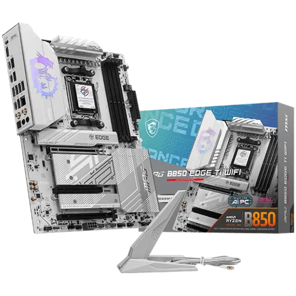 MSI MPG B850 EDGE TI WIFI, ATX, Socket AM5, 4x DDR5 Dual Channel DDR5 up to 8400(OC)MHz - MPG_B850_EDGE_TI_WIFI