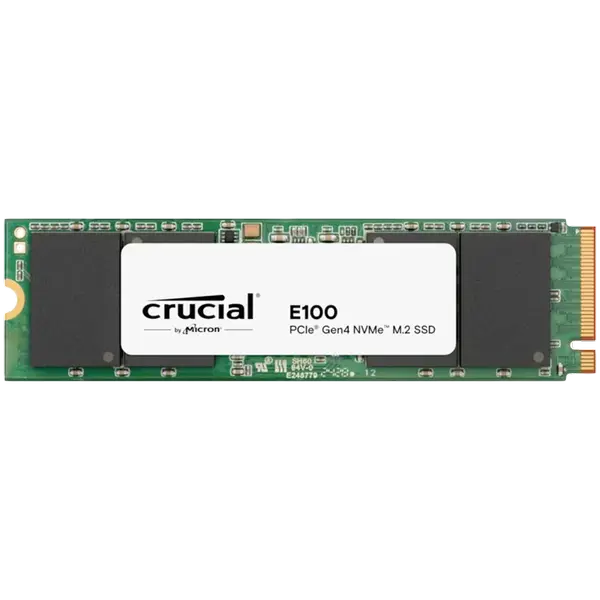 Crucial E100 1TB SSD PCIe 4.0 Gen4 M.2 2280 NVMe, Read/Write: 5000/3000 MB/s - CT1000E100SSD8